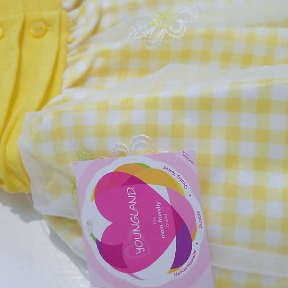 NWT Youngland Baby Yellow Flower Dress - Picture 5 of 11